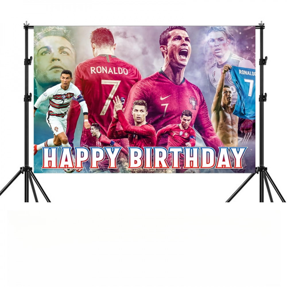 Grevosea Football Happy Birthday Banner - Football Party Decorations For Boys, Kids Sports Themed Birthday Supplies