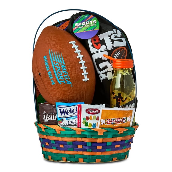 Football with Bag Easter Basket Gift Set