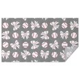 thumbnail image 1 of Footballs with Bows Pattern Rectangle Tablecloth 60"x102",Waterproof Polyester Rectangle Table Cloth, Wipeable Spillproof Polyester Tablecloth for Dining, Camping, Indoor and Outdoor, 1 of 6