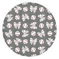 thumbnail image 1 of Footballs with Bows Pattern Round Fitted Tablecloth with Elastic Edge,Dining Table Cover Waterproof,Outdoor Round Tablecloth for Camping,Dining,Indoor and Outdoor, 1 of 7