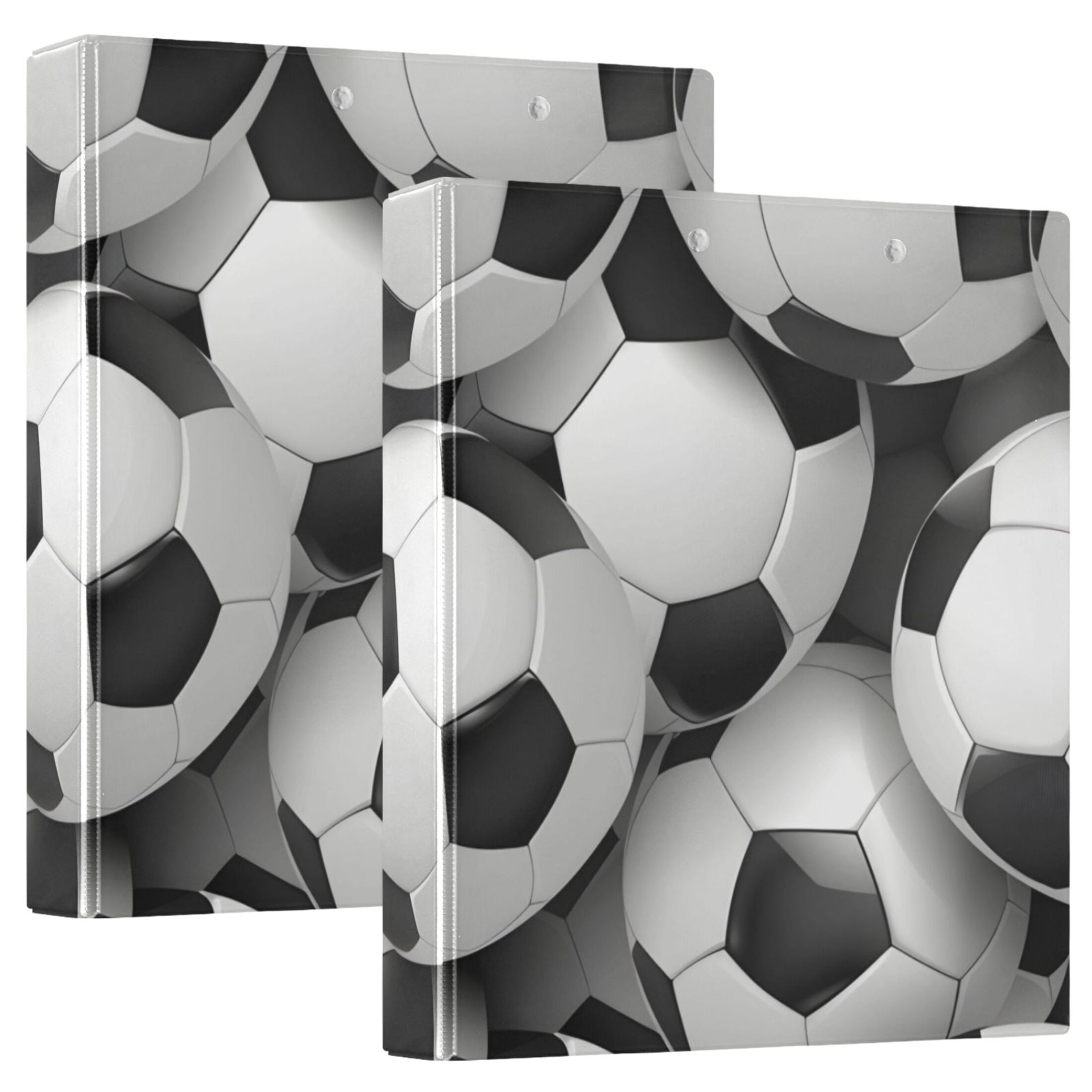 Footballs Full 3 Ring Binders 1.5 inch Hardcover File Folders with ...