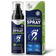 FootCure Foot Odor Spray - Tea Tree Shoe Deodorizer for Smelly Feets, Athletes Foot Spray Odor Eliminator, No Smelly Shoes 120ml