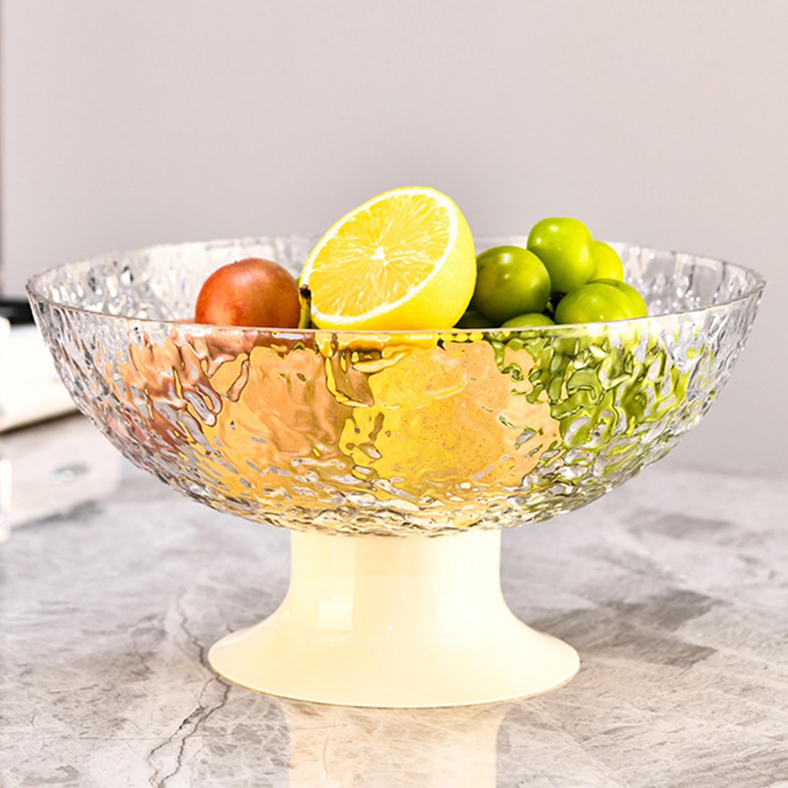 Footed Fruit Bowl Fruit Tray Drainage Design Versatile Food Plate