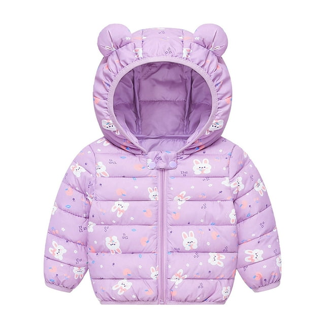 Footed Onesies Baby Girl Boys Onesies Purple Winter Hooded, Winter ...