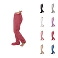 thumbnail image 1 of Footed Pajama Pants for Women 2026 Winter Warm Soft Fluffy Pj Pants Lounge Bottoms Sleepwear, 1 of 5