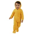 thumbnail image 1 of Footed Pajamas - Creamsicle Infant Hoodie Fleece One Piece - Infant - Medium (Fits 3 - 6mos.), 1 of 4