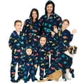 thumbnail image 1 of Footed Pajamas - Dinosaur World Toddler Hoodie Fleece One Piece - Toddler - Medium (Fits 3'0 - 3'3"), 1 of 8