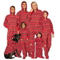 thumbnail image 1 of Footed Pajamas - Family Matching Classic Xmas Hoodie One Pieces for Boys, Girls, Men, Women and Pets - Adult - Large Plus/Wide (Fits 5'11 - 6'4"), 1 of 7