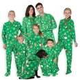 thumbnail image 1 of Footed Pajamas - Family Matching Green Christmas One Pieces for Boys, Girls, Men, Women and Pets - Pet - XSmall (Fits Up to 10 lbs), 1 of 8
