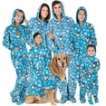 thumbnail image 1 of Footed Pajamas - Family Matching Polar Hoodie One Pieces for Boys, Girls, Men, Women and Pets - Adult - Medium (Fits 5'8 - 5'11"), 1 of 7