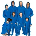 thumbnail image 1 of Footed Pajamas - Family Matching Skydriver Blue Hoodie One Pieces for Boys, Girls, Men, Women and Pets - Toddler - Medium (Fits 3'0 - 3'3"), 1 of 7