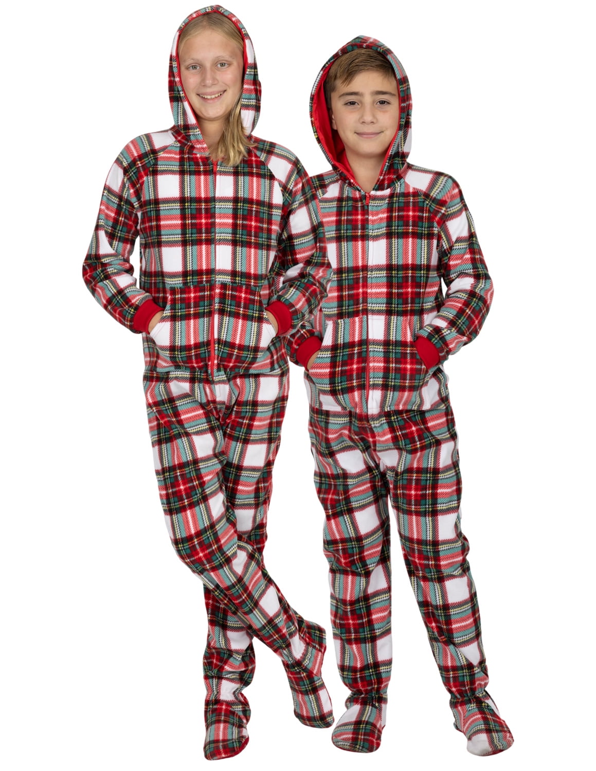 Winter Wonderland Matching Fleece Pajamas Footed Pajamas Family