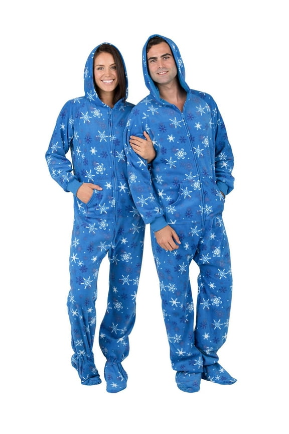 - Its A Snow Day Adult Hoodie Fleece One Piece - Adult - Medium Plus/Wide (Fits 5'8 - 5'11")