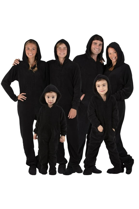 - Family Matching Raven Black Hoodie One Pieces for Boys, Girls, Men, Women and Pets - Adult - Large (Fits 6'0 - 6'4")
