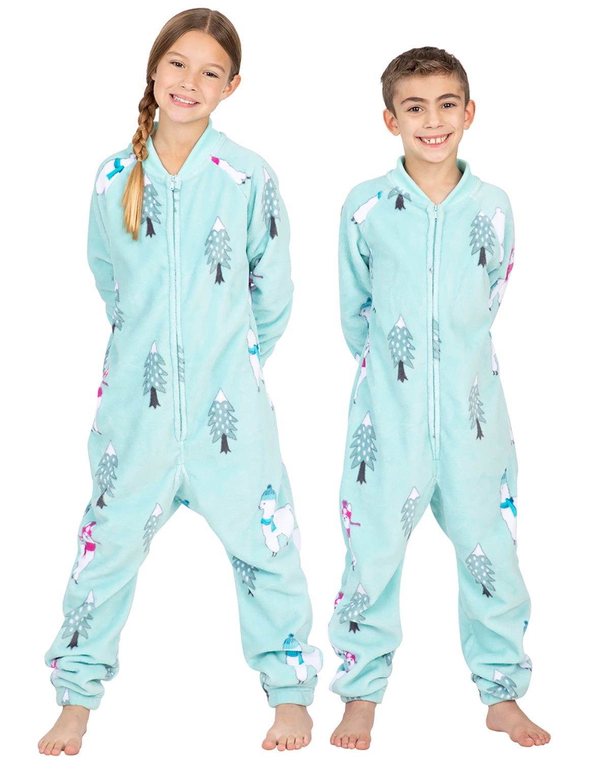 Footed Pajamas Llamas Kids Footless Hoodie Chenille One Piece Kids