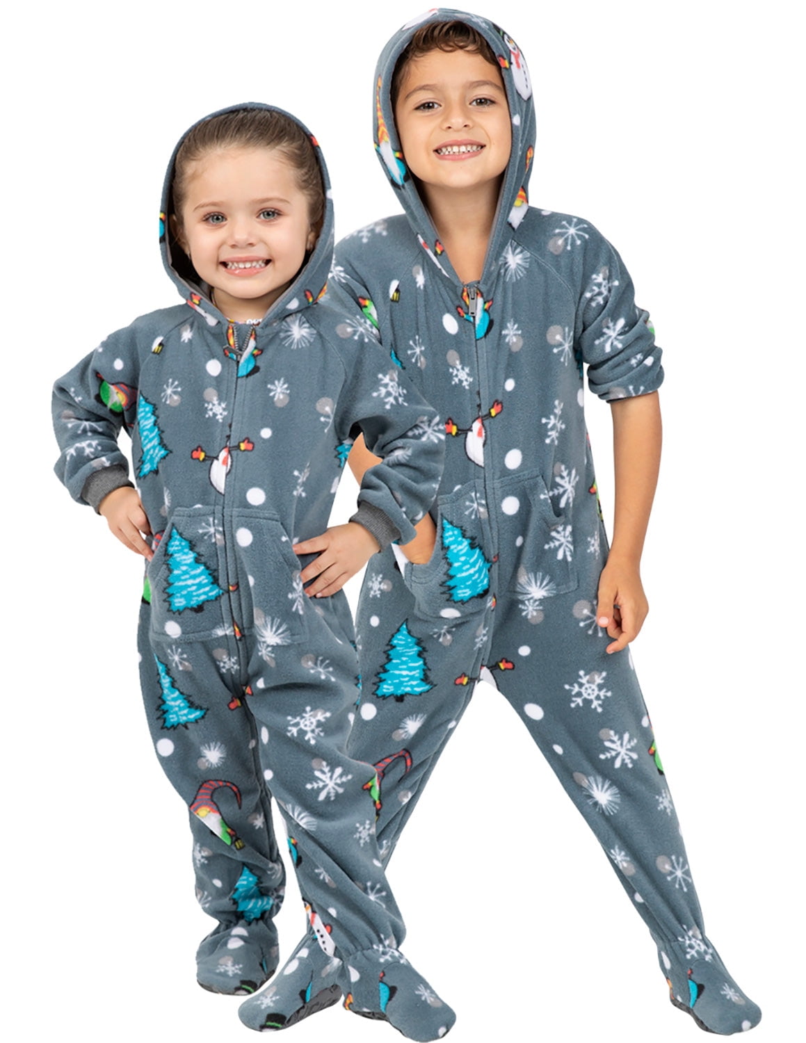 Buy PajamaGram Big Boys Onesie Pajamas - Fleece Hoodie Footie Pajamas Kids,  Blue, 6 Online at desertcartIreland