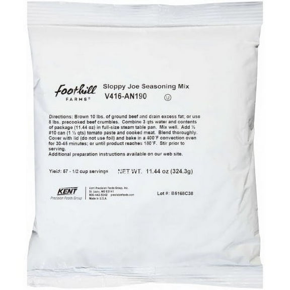 Foothill Farms Sloppy Joe Seasoning Mix, V416-AN190 (2974508)