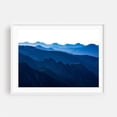 thumbnail image 1 of Foothills - Washington Photography Mountain Landscape Nature Scenic Wilderness Foggy Sunset White Framed Wall Art Print 20 x 30 inches, 1 of 4