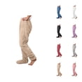 thumbnail image 1 of Footie Pajama Pants for Women 2026 Winter Thermal Comfort Furry Pj Pants Lounge Bottoms Sleepwear, 1 of 5