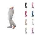 thumbnail image 1 of Footie Pajama Pants for Women 2026 Winter Thermal Soft Fleece Pj Pants Lounge Bottoms Sleepwear, 1 of 5