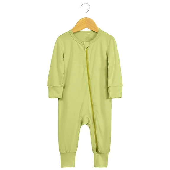 Onesie for Baby Cotton Rompers Footed Pajamas Zipper Long Sleeve Sleeper Jumpsuit Baby Boy Outfit 18-24 Months