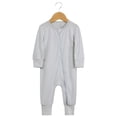thumbnail image 1 of Footed Pajamas for Girls Baby Cotton Rompers Footed Pajamas Zipper Long Sleeve Sleeper Jumpsuit Girl Clothes 12-18 Months, 1 of 9