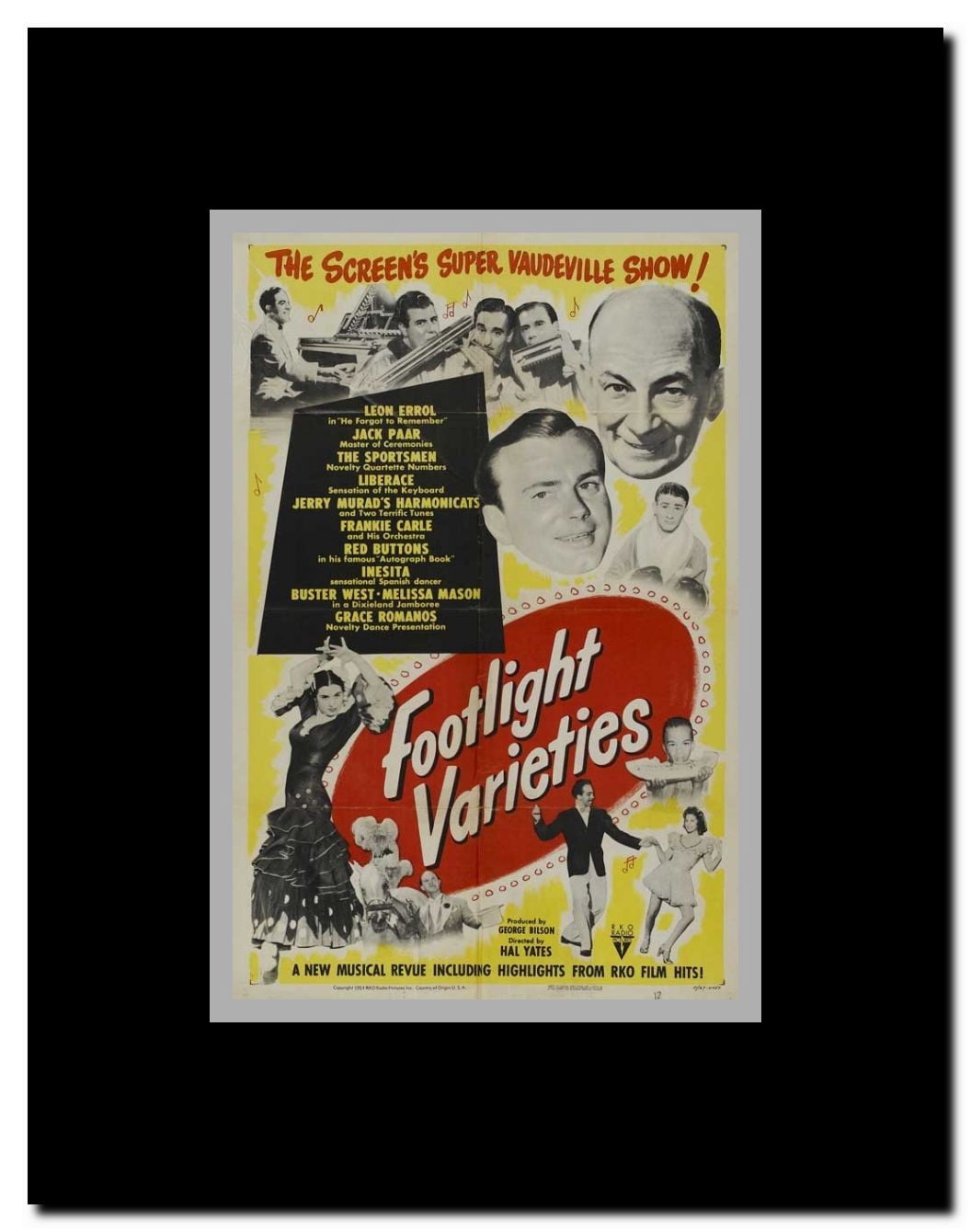 Footlight Varieties Framed Movie Poster