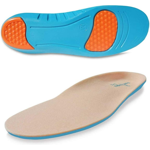 Footlogics Full-Length Soft Orthotic Shoe Insoles with Gentle Arch Support for Arthritis, and Sensitive Feet - Sensi, Pair, M