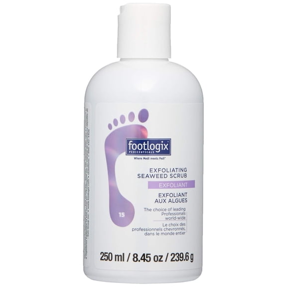 Footlogix Exfoliating Seaweed Foot Scrub – Deep Cleansing Foot Treatment with Natural Seaweed Extract, Softening & Smoothing, 8.45 oz