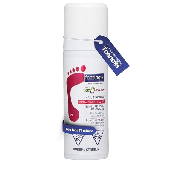 Footlogix Nail Tincture, Antifungal Nail Care Spray for Discolored Thick Nails, Fast-Drying Hygienic Tincture, 1.69 fl oz