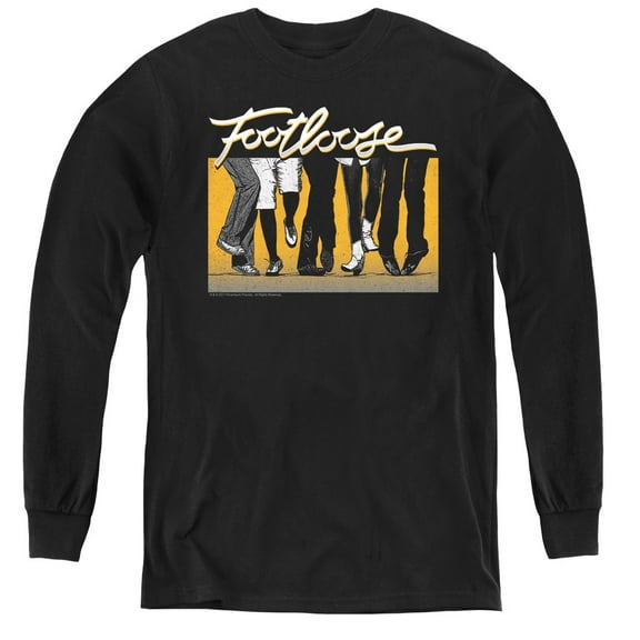 Footloose Dance Party Youth Long Sleeve T-Shirt Tee Black
