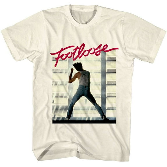 Footloose Warehouse Dancing Men's T Shirt (Ivory, AdultL)