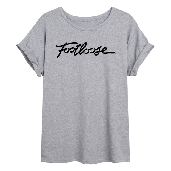 Footloose - Logo Black - Juniors Oversized Graphic T-Shirt