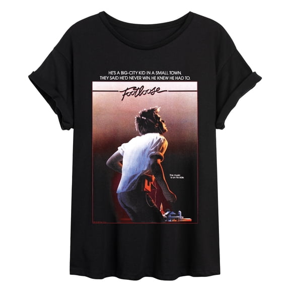Footloose - Poster - Juniors Oversized Graphic T-Shirt