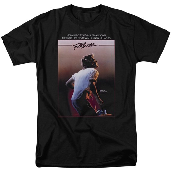 Footloose Men's Poster T-shirt Large Black