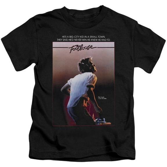 Footloose Poster Youth 18/1 T-Shirt Black