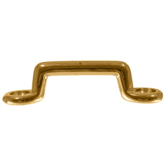Footman Loop by Paracord Planet - 1 Inch Solid Brass Finish - For Webbing, Kayak / Canoe Rigging, Jeep Loops - Multi Pack Options