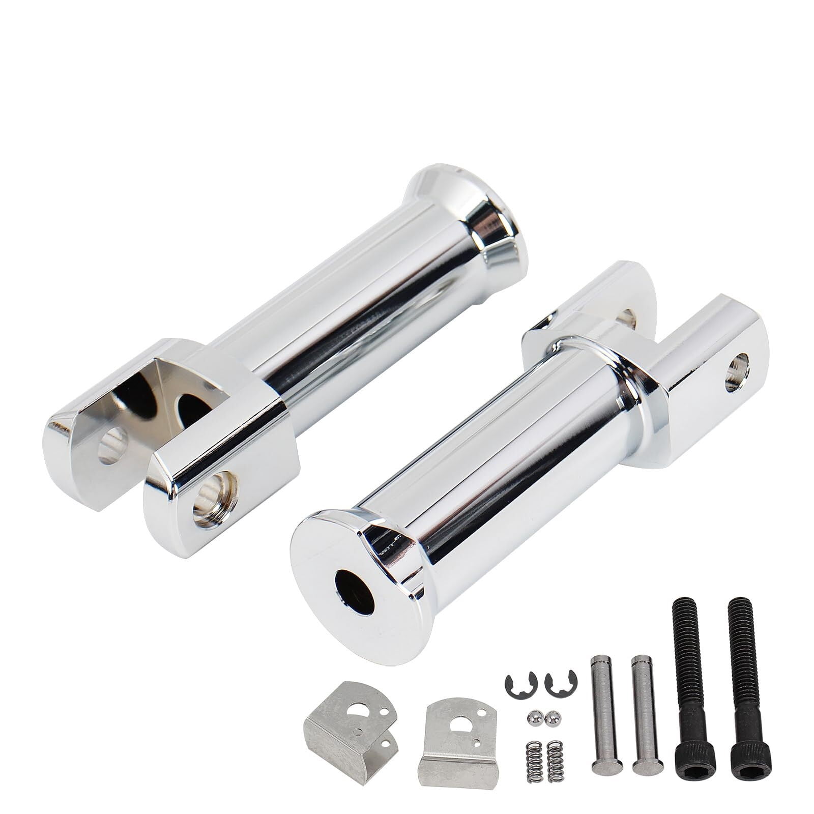 Hokuotolite Passagier voetsteun montage kit past voor Harley Davidson Softail Deluxe Fat Boy Heritage Sport Glide Softail Slim Street Bob Breakout Low Rider modellen 2018 2019 2020, Chroom