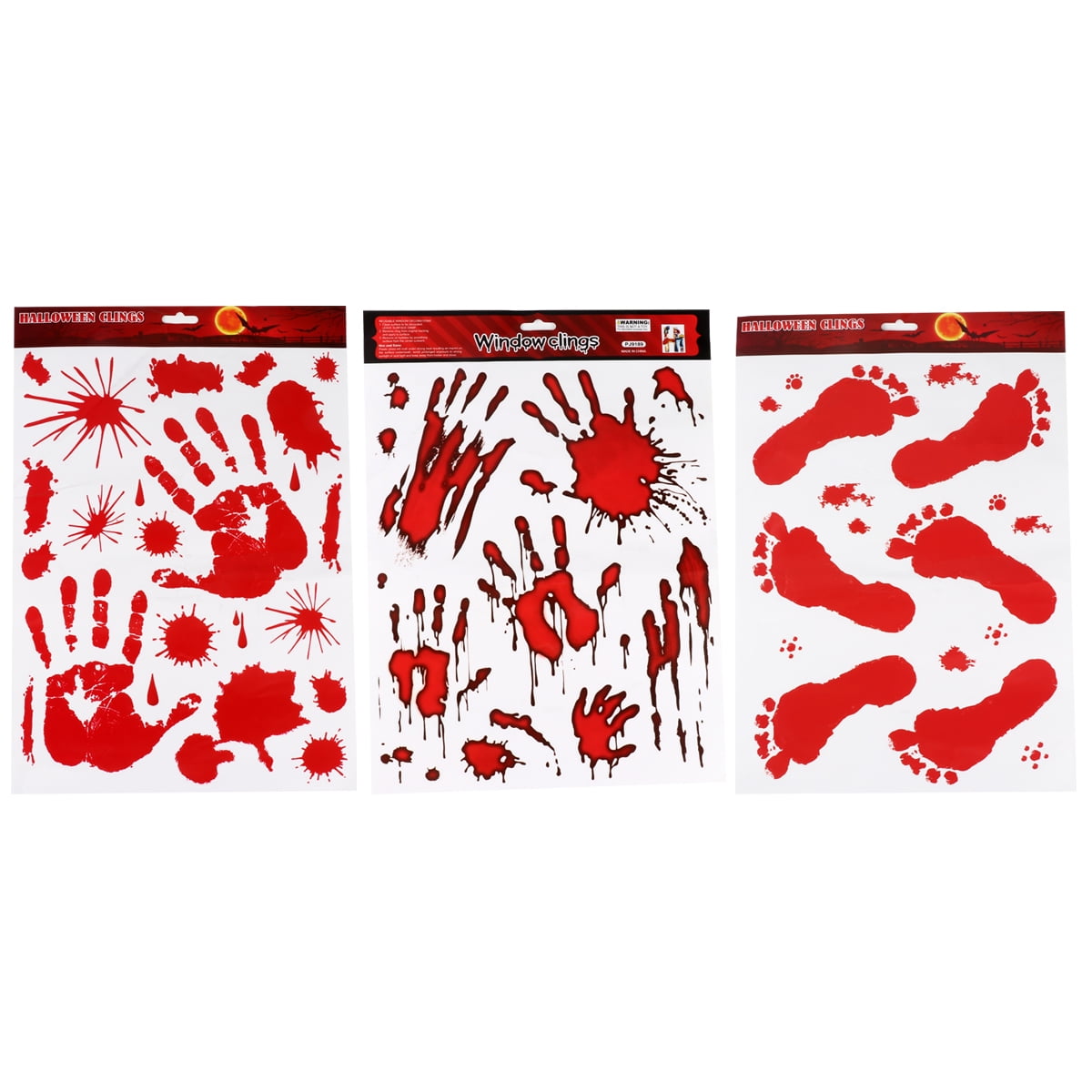 Footprint & Handprint Wall Decals 3 Sheets