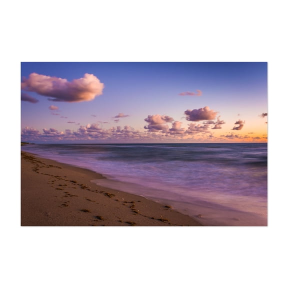 Footprints, Jupiter Island - Florida Photography Unframed Wall Art Print 20 x 30 inches