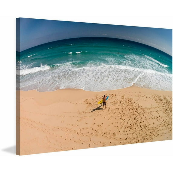 "Footprints" Painting Print on Wrapped Canvas