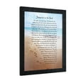 thumbnail image 1 of Footprints in the Sand Inspirational Wall Art, Beach Decor, Christian Gifts for Women and Men, Christian Wall Decor, Get Well Soon, Encouraging Scripture Wall Art, Sympathy Gift 2102CH, 1 of 7