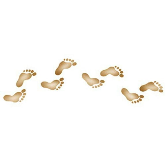 Footprints Wall Stencil 2736 by Designer Stencils