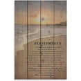 thumbnail image 1 of Footprints in The Sand Beach Scene Poster Decorative Painting Bathroom Decor Living Room Canvas Wall Art UnFramed,16x24inch(40x60cm), 1 of 16