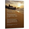 thumbnail image 1 of Footprints in The Sand Christian Original Poem Poster Decorative Painting Bathroom Decor Living Room Canvas Wall Art Framed-1,16x24inch(40x60cm), 1 of 16