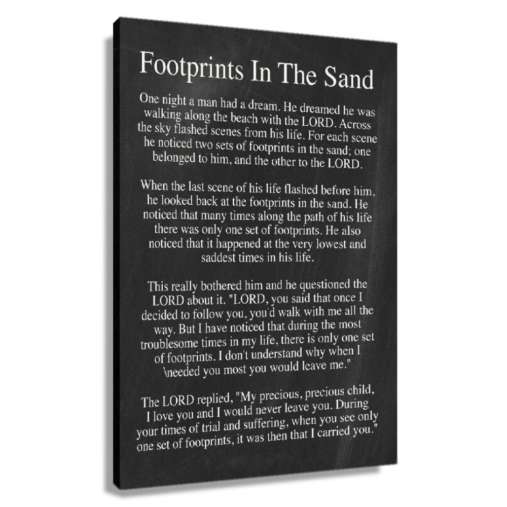 footprints-in-the-sand-poem-wall-art-prints-poster-canvas-decoration-printed-canvas-artwork-for-kitchen-modern-paintings-for-living-room-walmart-com