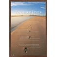 thumbnail image 1 of Footprints in the Sand Wall Poster, 14.725" x 22.375", Framed, 1 of 3