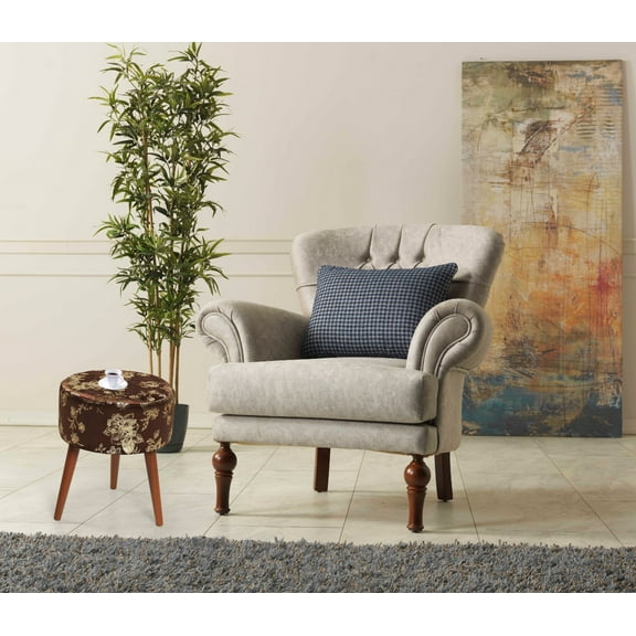 Footrest Ottomans, Flora Ottoman 101 Brown, Storage Ottomans, Leather Ottomans,