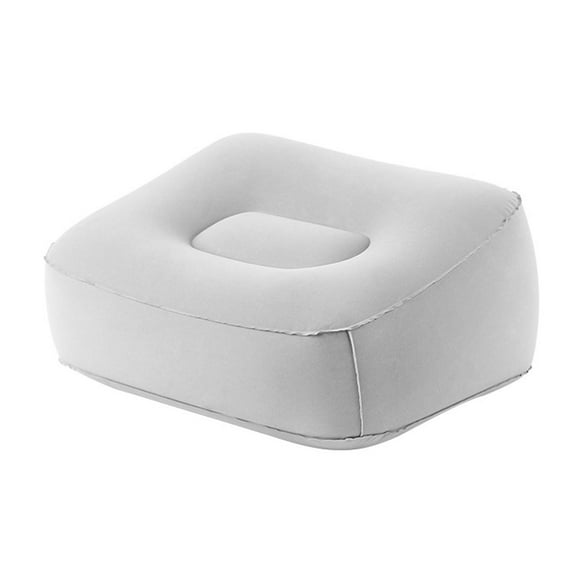 Footrest Pillow Inflatable Leg Support Cushion Compact Design for Airplane Train Camping and Home Use