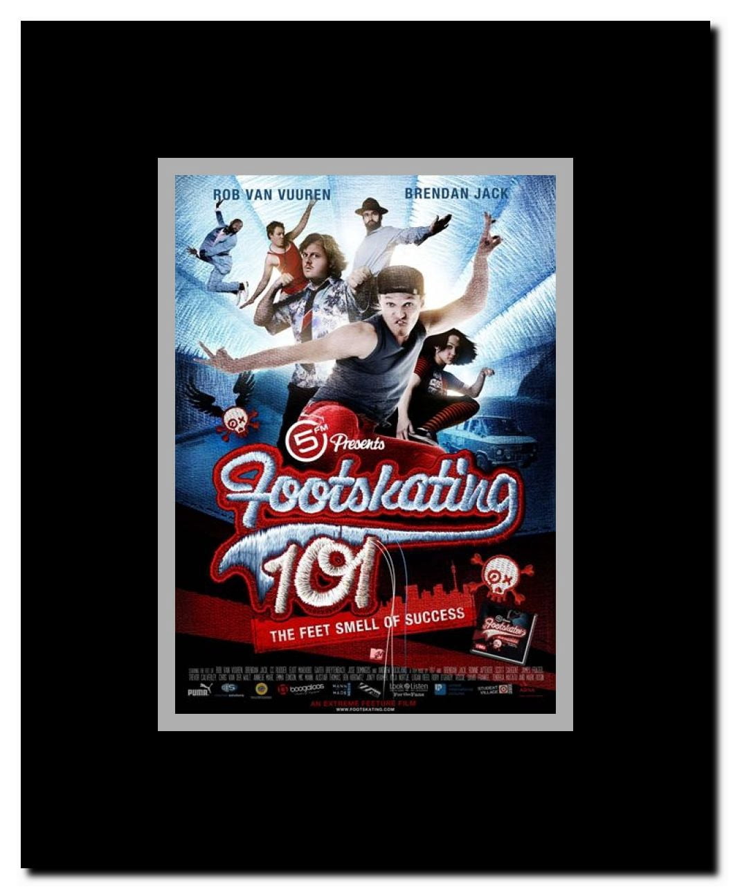 Footskating 101 Framed Movie Poster